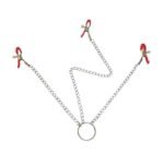 BDSM Adjustable Breast Nipple Clamps with 3 Head Nipple Clips for Adult Play Sexy Clitoral Clamps Chain - Image 3