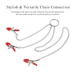 BDSM Adjustable Breast Nipple Clamps with 3 Head Nipple Clips for Adult Play Sexy Clitoral Clamps Chain - Image 5