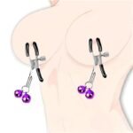 BDSM Adjustable Metal Nipple Clamps with Bell Nipple Clips BDSM Toys for Sensory Play & Teasing