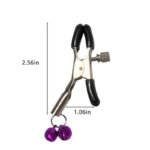 BDSM Adjustable Metal Nipple Clamps with Bell Nipple Clips BDSM Toys for Sensory Play & Teasing - Image 6