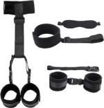 BDSM Neck to Wrist Restraints Bondage Set with Blindfold Adjustable Bondage Set for Couples SM Games - Image 2