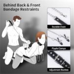 BDSM Sex Bondage Restraints Set Sex Toys for Couples Neck to Wrist BDSM Kit - Image 2