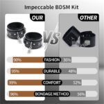 BDSM Sex Bondage Restraints Set Sex Toys for Couples Neck to Wrist BDSM Kit - Image 5