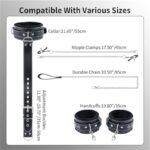 BDSM Sex Bondage Restraints Set Sex Toys for Couples Neck to Wrist BDSM Kit - Image 6