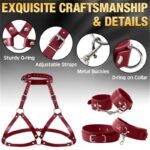 BDSM Sex Bondage Thigh Cuffs & Breast Restraints Wrist Bondage Gear Accessories for Couples Kinky - Image 3