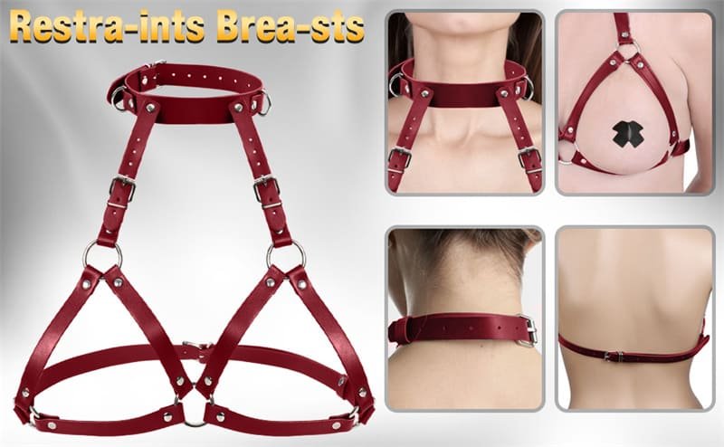 BDSM Sex Bondage Thigh Cuffs & Breast Restraints Wrist Bondage Gear Accessories for Couples Kinky