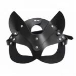 Bunny Fox Cat Woman Leather Sexy Masks Costume Sexy PU Leather Mask for Party Cosplay