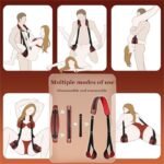 Door Sex Swing BDSM Bondage Thigh Restraints with Adjustable Sex Straps Hardware Buckle Leather - Image 2