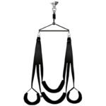 Hotsvibe 360° Degree Spinning Ceiling Indoor Sex Swing with Premium Paint Stand Sex Swivel Sling Set