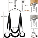 Hotsvibe 360° Degree Spinning Ceiling Indoor Sex Swing with Premium Paint Stand Sex Swivel Sling Set - Image 2