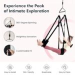 Hotsvibe 360° Degree Spinning Ceiling Indoor Sex Swing with Premium Paint Stand Sex Swivel Sling Set - Image 5