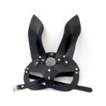 Hotsvibe Adjustable Rabbit Ear Mask Leather Bunny Mask for Halloween Cosplay - Image 6