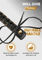 Hotsvibe BDSM Whips Adult Sex Spanking Whip 18 inch Sex Fetish Toy for Couples Soft Faux Leather - Image 6
