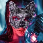 Hotsvibe Cat Costume for Women Adjustable Cat Face Mask SM Fun Game - Image 5