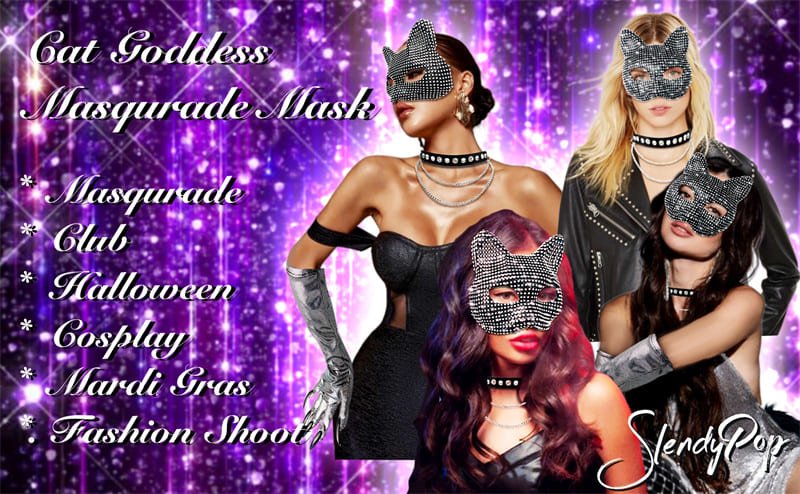 Hotsvibe Cat Costume for Women Adjustable Cat Face Mask SM Fun Game 3 Hotsvibe Cat Costume for Women Adjustable Cat Face Mask SM Fun Game