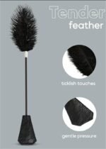 Hotsvibe Feather Tickler for BDSM Play Faux Feather Tickler Crop French Tickler - Image 6