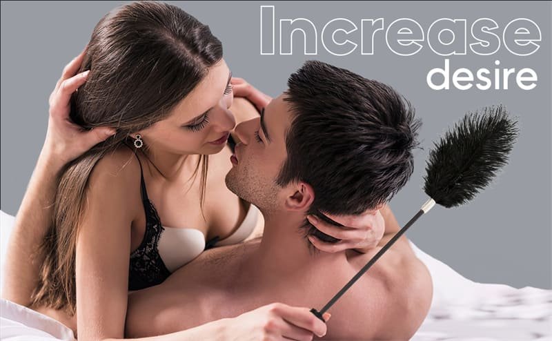 Hotsvibe Feather Tickler for BDSM Play Faux Feather Tickler Crop French Tickler