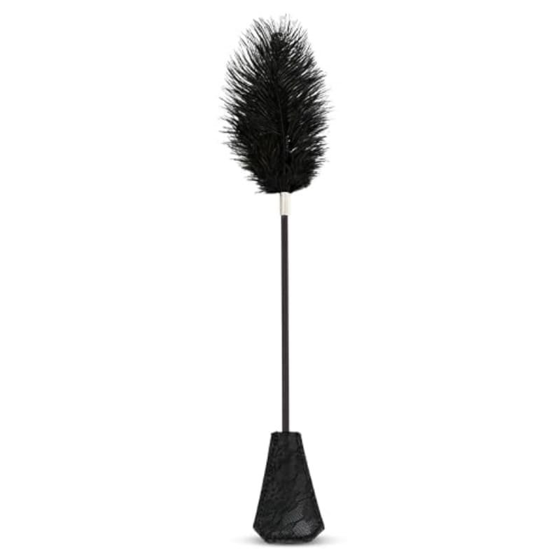Hotsvibe Feather Tickler for BDSM Play Faux Feather Tickler Crop French Tickler