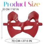 Hotsvibe Leather Cat Sexy Mask Black Halloween Masquerade Masks for Party Halloween Cosplay - Image 5