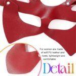 Hotsvibe Leather Cat Sexy Mask Black Halloween Masquerade Masks for Party Halloween Cosplay - Image 6