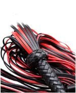 Hotsvibe Leather Red Whip 30 inch Riding Horse Whip for Couples Bedroom Accessory Red Horse Whip - Image 3
