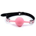 Hotsvibe Leather Restraints Ball Mouth Plug BDSM Restraints Toys Silicone Bondage Ball Gag for Sex - Image 10