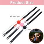 Hotsvibe Leather Restraints Ball Mouth Plug BDSM Restraints Toys Silicone Bondage Ball Gag for Sex - Image 2