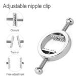 Hotsvibe Round Adjustable Stainless Steel Nipple Clamp Set Female SM Sex Toy Sensory Play - Image 2