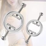 Hotsvibe Round Adjustable Stainless Steel Nipple Clamp Set Female SM Sex Toy Sensory Play - Image 3