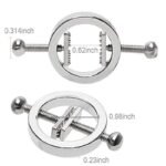 Hotsvibe Round Adjustable Stainless Steel Nipple Clamp Set Female SM Sex Toy Sensory Play - Image 6