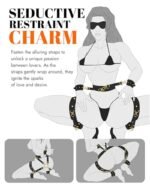 Hotsvibe Sex Bondage BDSM Kit Restraints Adult SM 6PCS Sets Sex Toys for Couples- Black - Image 3