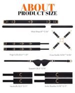 Hotsvibe Sex Bondage BDSM Kit Restraints Adult SM 6PCS Sets Sex Toys for Couples- Black - Image 6
