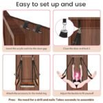 Leopard Print Door Sex Swing BDSM Bondage Slave Set Adjustable Shoulder Strap - Image 4