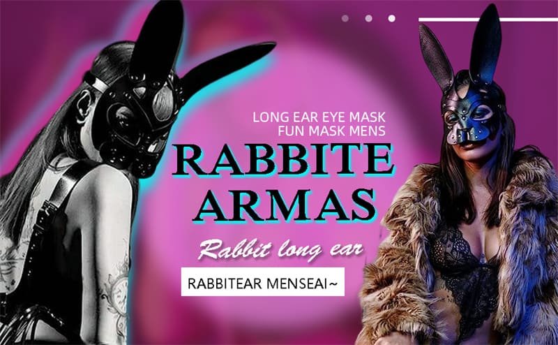 Masquerade Mask Leather Rabbit Masks for Night Club Cocktail Cosplay Bunny Masks