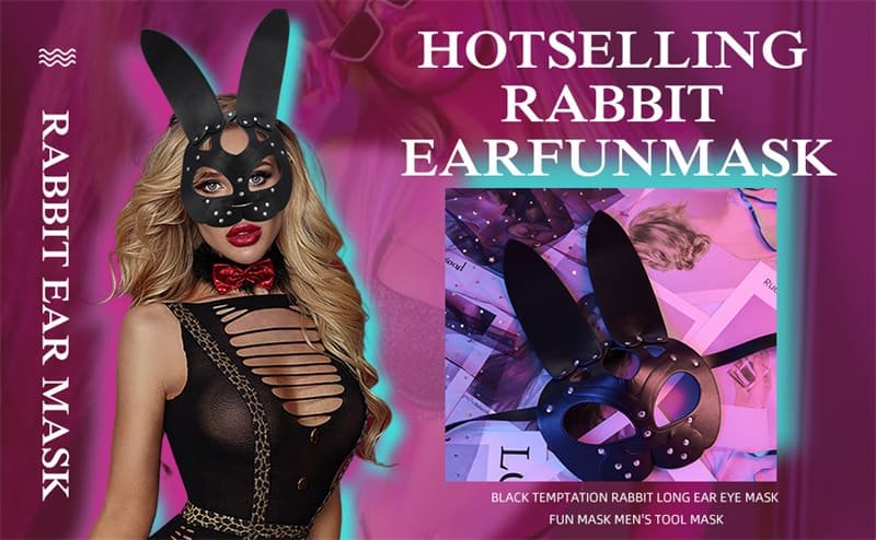 Masquerade Mask Leather Rabbit Masks for Night Club Cocktail Cosplay Bunny Masks