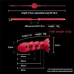 Rose Shape Ball Gag Multi-Section Adjustable Open Mouth Gag Bondage Gear Silicone Gag - Image 5