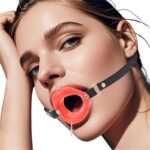 Silicone Lips Ball Gag for Bed Sex Play Sexy Open Mounth Gag, O Ring BDSM Sex Bondage Gags & Muzzles