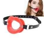 Silicone Lips Ball Gag for Bed Sex Play Sexy Open Mounth Gag, O Ring BDSM Sex Bondage Gags & Muzzles - Image 2