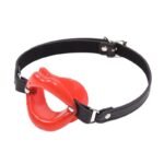 Silicone Lips Ball Gag for Bed Sex Play Sexy Open Mounth Gag, O Ring BDSM Sex Bondage Gags & Muzzles - Image 7