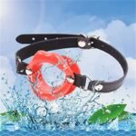 Silicone Open Mouth Gag Female Sex Toy Bondage Leather Strap Lips Ring Open Gag for Couples - Image 14